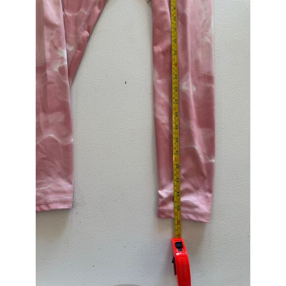 Buff Bunny Collection Cinnamon Swirl Pink Marble Print Sz M Leggings - Picture 4 of 6